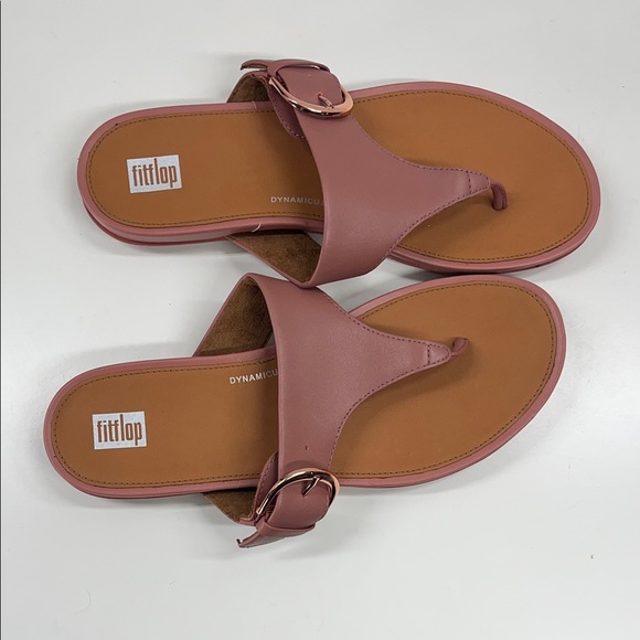 New Fitflop Gracie Toe Post Sandals in Pink Size 8 - Picture 3 of 7